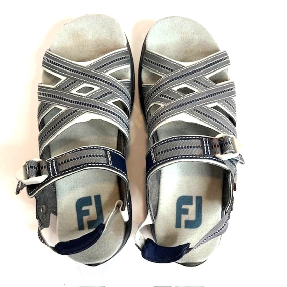 FootJoy Women's Golf Sandals Grey/Blue Size 5M125